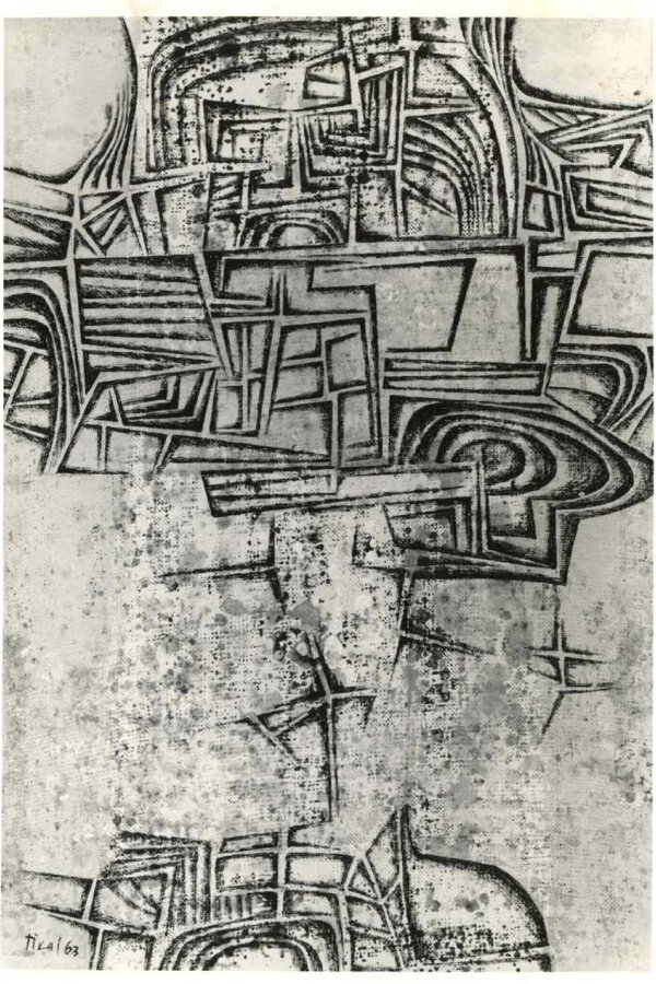 Po destrukci, 1963, Foto: Karel Kuklík. Praha 2, Rybalkova 10